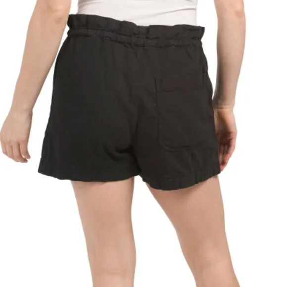 NEWETICA Jolie Paper Bag Shorts black organic Cotton/ refibra tencel 166tn - Picture 2 of 2